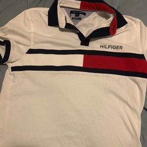 A collared Tommy Hilfiger shirt